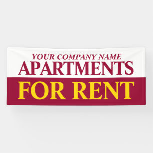 Rental business to rent signage banner