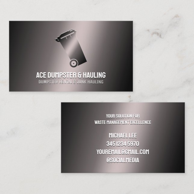 Rental Dumpsters Business Card (Front/Back)