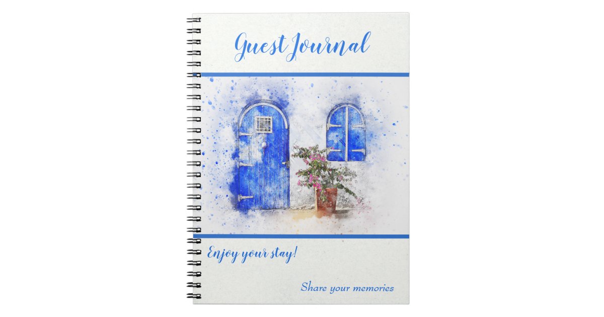 Rental Holiday Vacation Home Guest Book Journal Zazzle