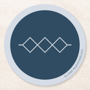 Rental House Round Paper Coaster