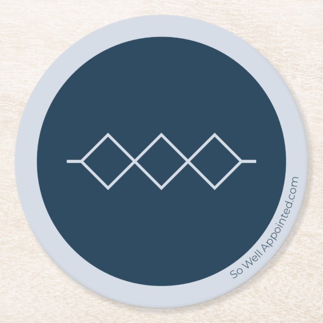 Rental House Round Paper Coaster (Front)