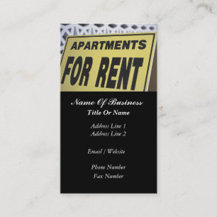 Rental Property Business Card