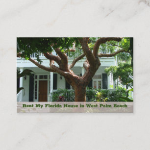 Rental Property Photo Template Advertisement Business Card