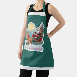 Rentierschlitten mit Rudi -  Apron