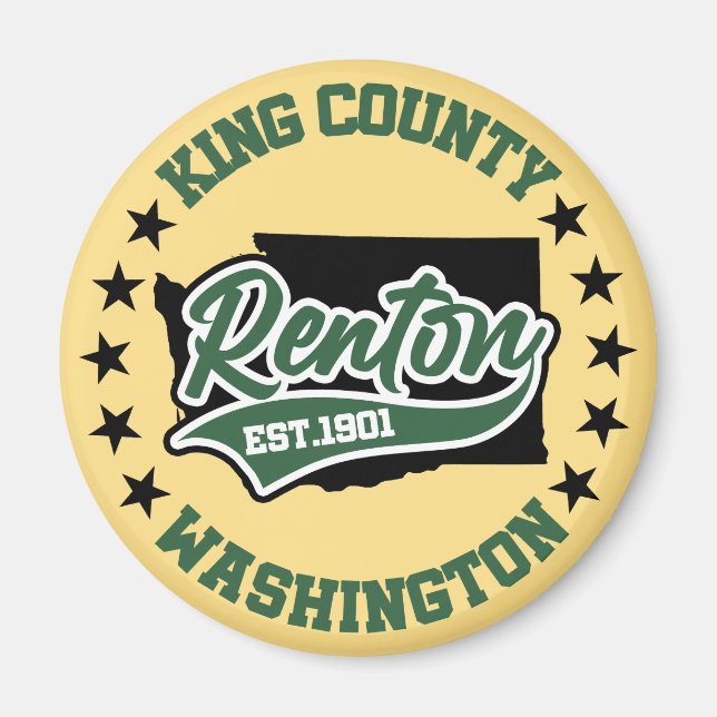 Renton,Washington Magnet (Front)