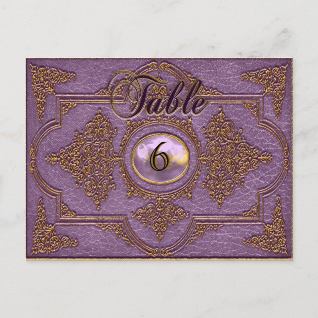 Renvoisié May Victorian Table Number Card (Front)