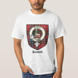 Renwick Clan Crest Badge Tartan T-Shirt