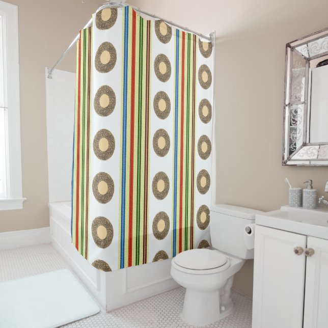 Reocrd Shower Curtain (In Situ)