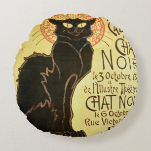 Reopening of the Chat Noir Cabaret, 1896 (colour l Round Cushion
