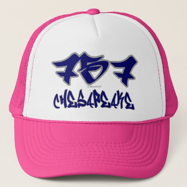 Rep Chesapeake (757) Trucker Hat (Front)