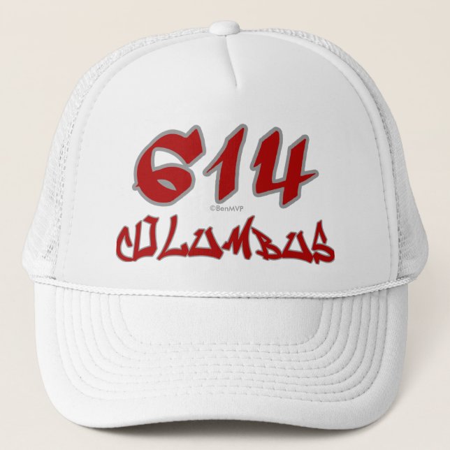 Rep Columbus (614) Trucker Hat (Front)