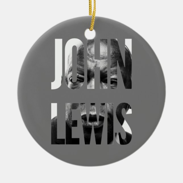 Rep. Lewis Classic  Ceramic Tree Decoration (Front)
