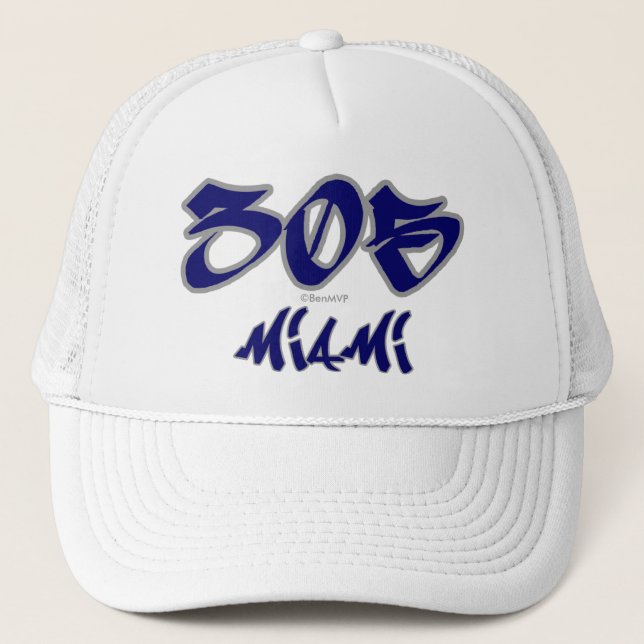 Rep Miami (305) Trucker Hat (Front)