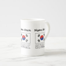 Rep. of Korea S South Korean Flag Personalised Nam