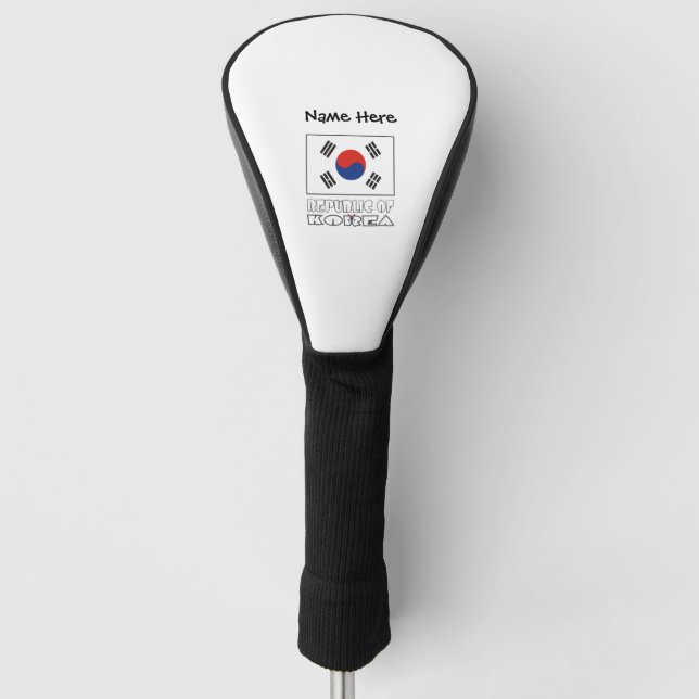 Rep. of Korea S South Korean Flag Personalised Nam Golf Head Cover (Front)