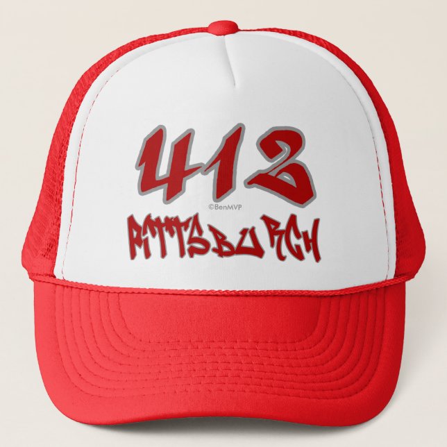 Rep Pittsburgh (412) Trucker Hat (Front)