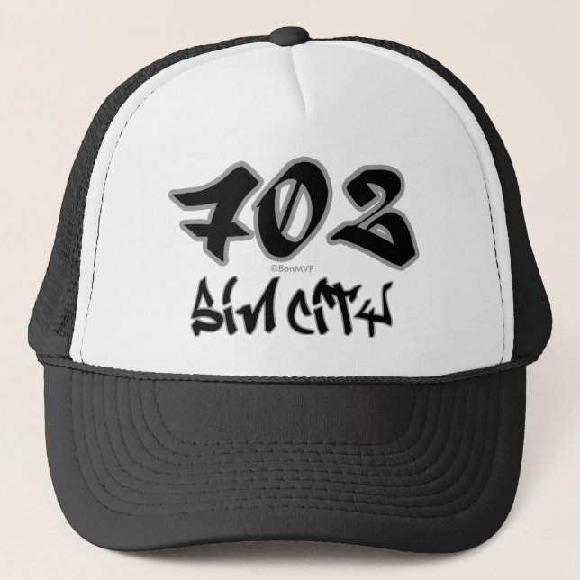 Rep Sin City (702) Trucker Hat (Front)