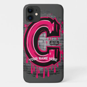 Rep Your Name: Customisable Graffiti Letter "C" iPhone 11 Case