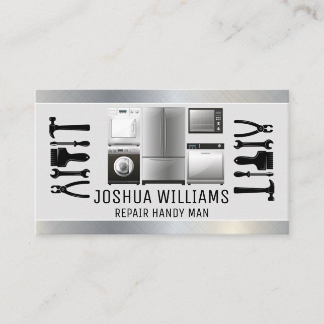 Repair Tools | Appliances | Handyman Business Card (Front)