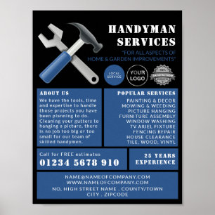 Repair Tools, Handyman Advertising Poster