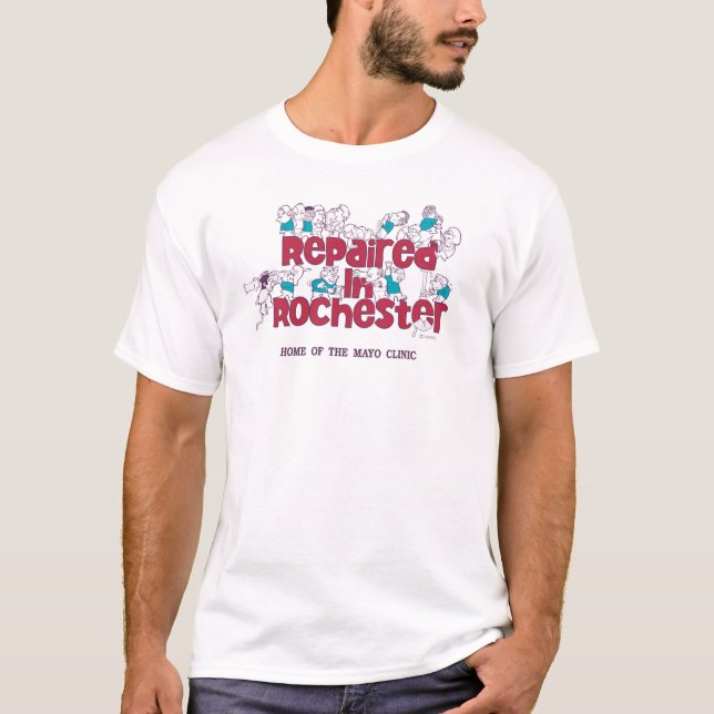 Repaired in Rochester t-shirt (The Original) (Front)
