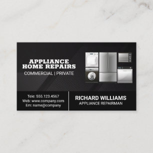 Repairman   Appliances Business Card