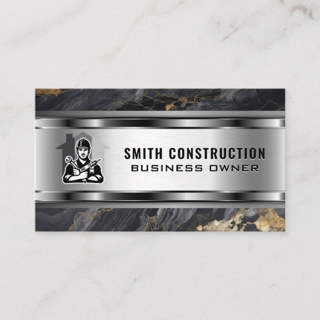 Repairman with Tools | Home Renovations  Business Card (Front)