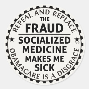 Repeal And Replace Classic Round Sticker