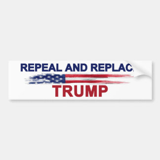 Repeal and Replace Trump Bumper Sticker