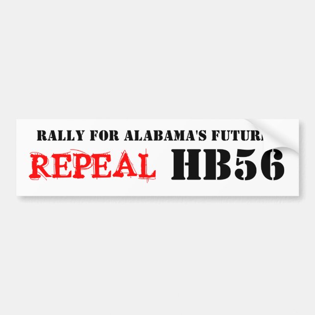 Repeal HB56 Bumper Sticker (Front)