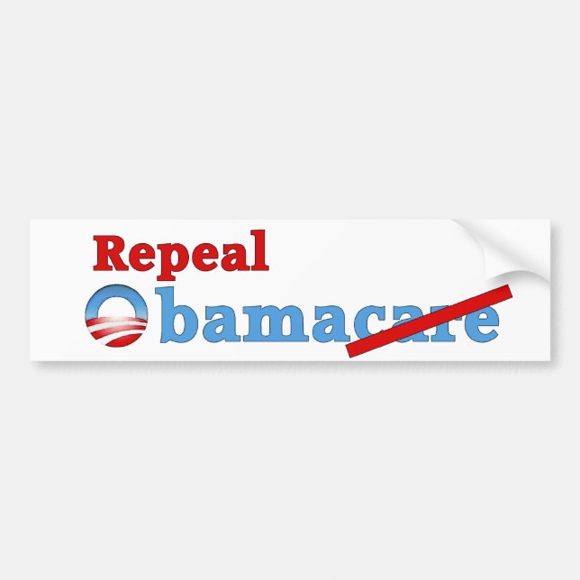Repeal Obamacare Bumper Sticker (Front)