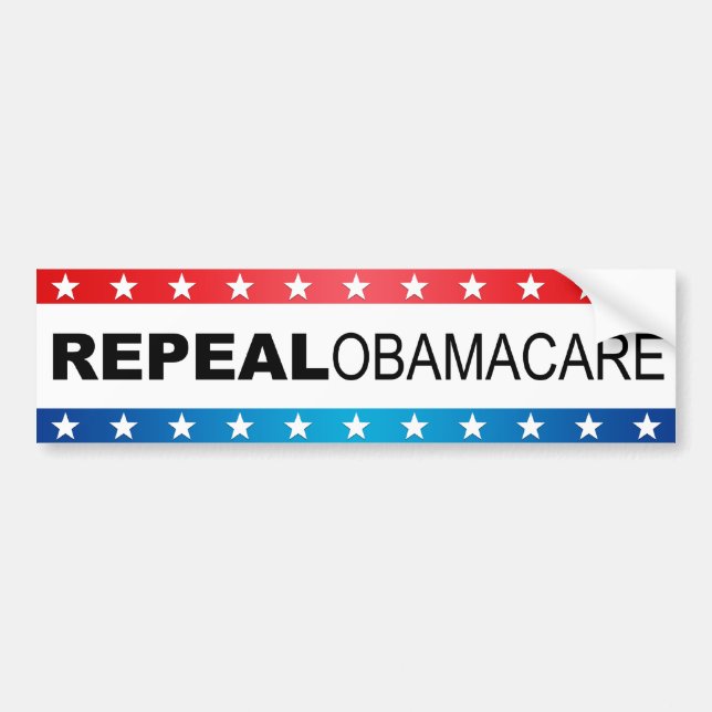 Repeal Obamacare Bumper Sticker (Front)