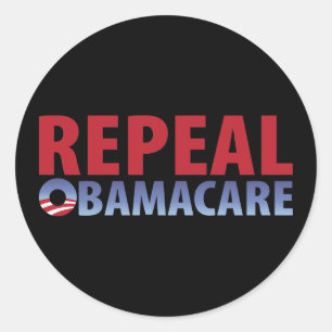 Repeal Obamacare Classic Round Sticker