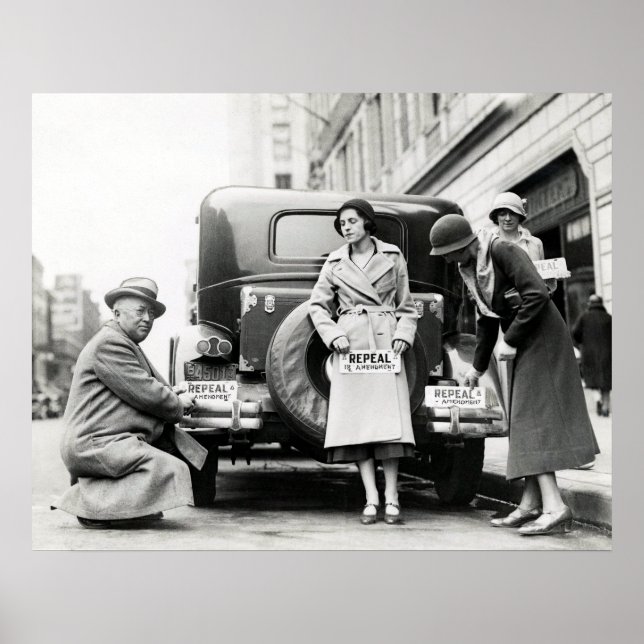 REPEAL PROHIBITION BUMPER STICKERS 1932 POSTER (Front)