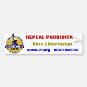 "Repeal Prohibition" Libertarian Party sticker