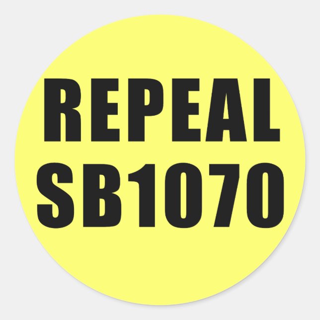 REPEAL SB1070 in Arizona! T-shirts, Hoodies Classic Round Sticker (Front)