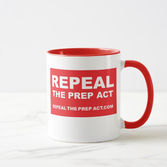 Repeal the PREP Act -  Two-Tone Coffee Mug (Right)
