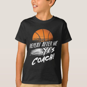 Repeat After Me Yes Coach Cute Sketll Funny Ll Gif T-Shirt