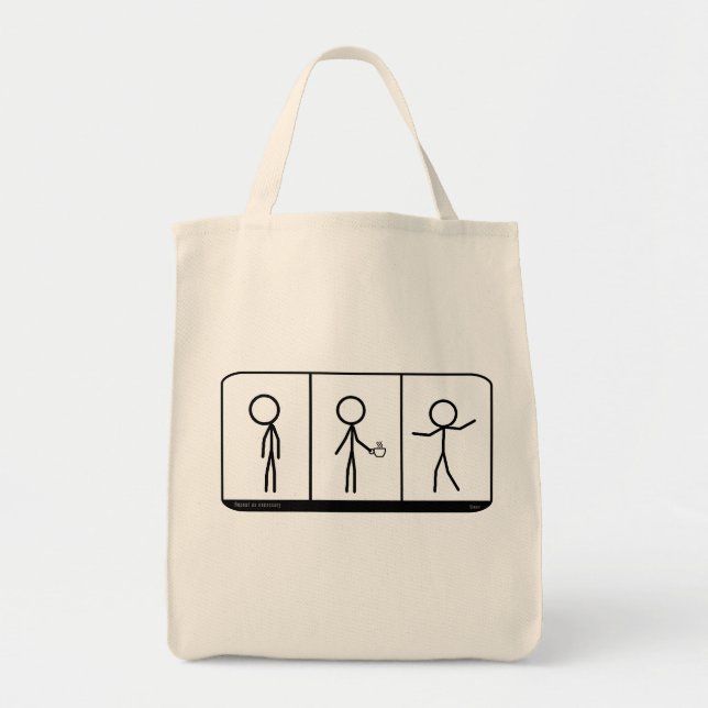 Repeat as necessary, coffee tote (Front)