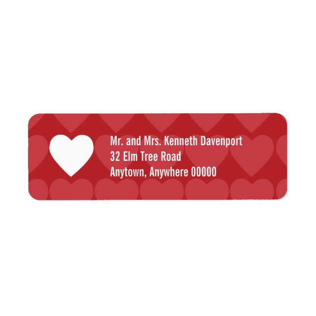 Repeated Love Return Address Label (Front)