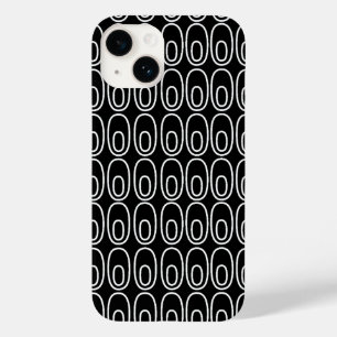 Repeating Black Ovals Case-Mate iPhone 14 Case