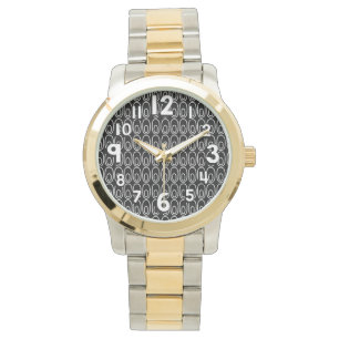 Repeating Black Ovals Watch
