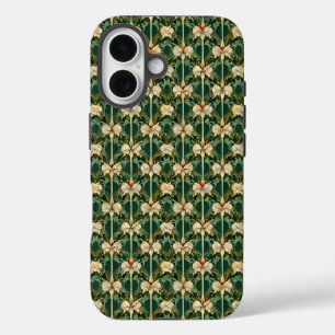 Repeating Botanical Patterns iPhone 16 Case