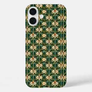 Repeating Botanical Patterns iPhone 16 Plus Case