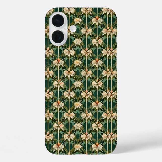 Repeating Botanical Patterns Case-Mate iPhone Case (Back)
