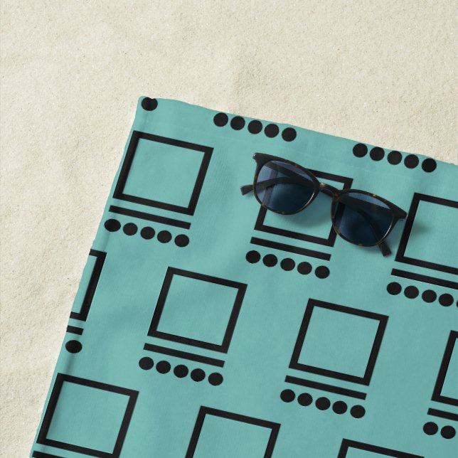 Repeating Computers  Beach Towel (In Situ)