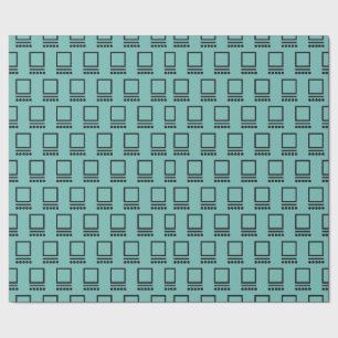 Repeating Computers Wrapping Paper