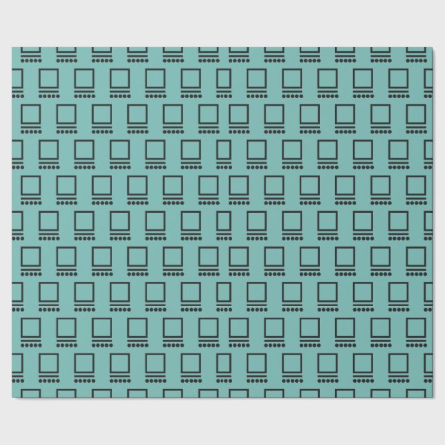 Repeating Computers  Wrapping Paper (Seam)