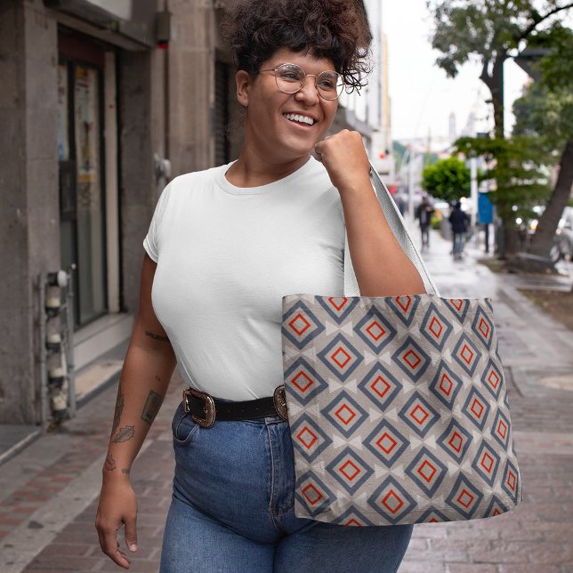 Repeating diagonal tote bag (Creator Uploaded)