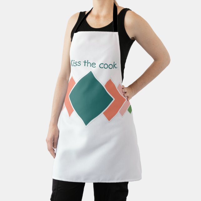 Repeating Diamonds  Apron (Insitu)